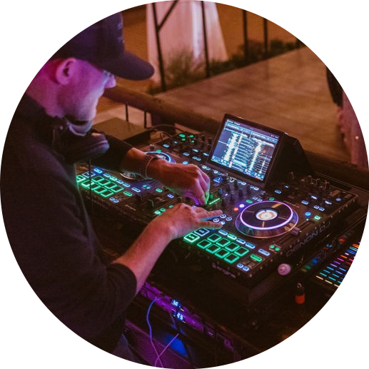 DJ Will performing at a wedding event at Twenty Mile House